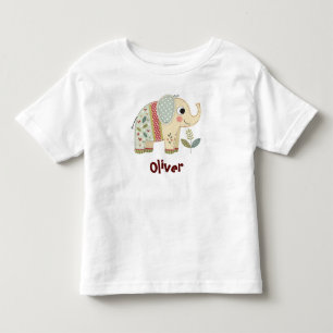Schattige Patchwork Olifant Kinder Shirts