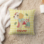 Schattige Patchwork Puppy Kussen (Deken)