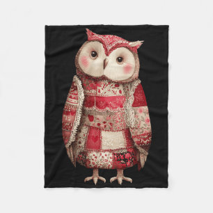 Schattige Patchwork Uil Quilten Liefhebber Valenti Fleece Deken