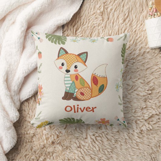 Schattige Patchwork Vos Kussen (Deken)