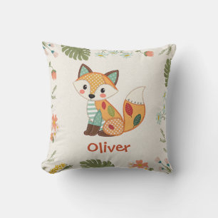 Schattige Patchwork Vos Kussen