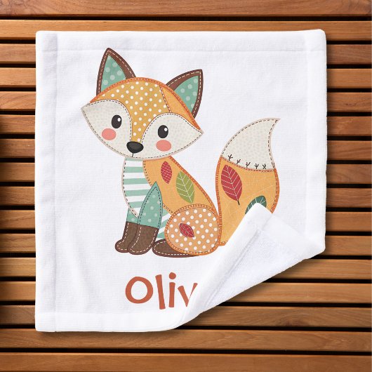 Schattige Patchwork Vos Washandje