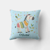 Schattige Patchwork Zebra Kussen (Achterkant)