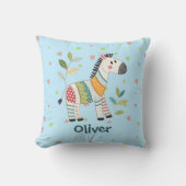 Schattige Patchwork Zebra Kussen (Voorkant)