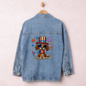 Schattige, patriottisch 4 juli hond / puppy denim jacket (Hangar)
