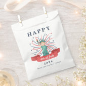 Schattige Patriottisch Rood Wit En Blauw 4 juli Bedankzakje (Geknipt)