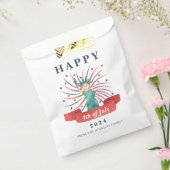 Schattige Patriottisch Rood Wit En Blauw 4 juli Bedankzakje (Gezegeld)