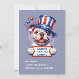 Schattige Patriottische Feest Uitnodiging