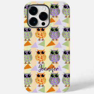 Schattige Patroon Uilen Hoesje-Mate iPhone Case