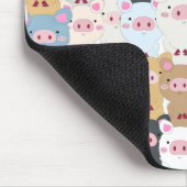 Schattige patroon van varkens muismat (Hoek)