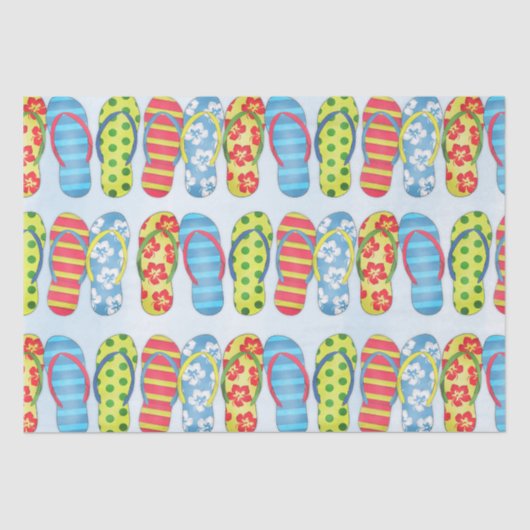 Schattige Patroon Zomer Eenvoudige Chic Teenslippe Tissuepapier (Voorkant)