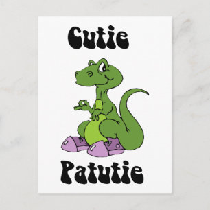 Schattige Patutie Dino Briefkaart