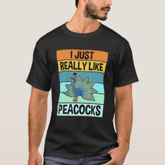 Schattige Pauw Ik HEB GEWOON ECHT Pauw Lief T-shirt