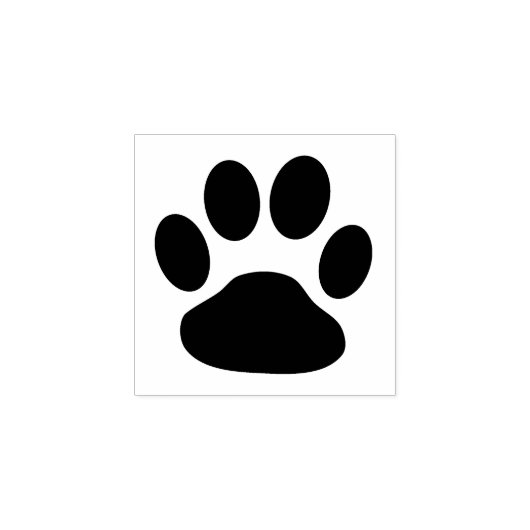 Schattige paw print 1 inch inktstempel rubberstempel (Afrduk)