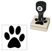 Schattige paw print 1 inch inktstempel rubberstempel (Gestempeld)