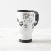 Schattige Paw Print Design voor trotse bontmama on Reisbeker (Voorkant rechts)
