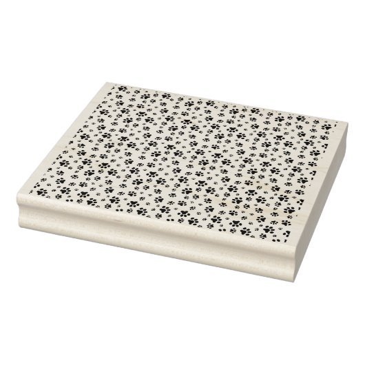 Schattige Paw Print Patroon Rubber Stamp Rubberstempel (Stempel)
