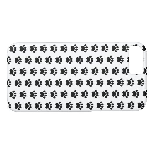 Schattige Paw Print Pattern iPhone 7 Hoesje (Achterkant (Horizontaal))