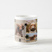 Schattige Paw Prints Zes Pet Foto's Koffiemok (Center)
