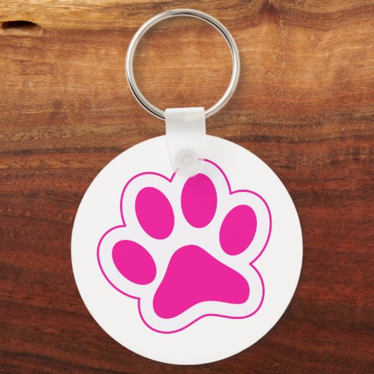 Schattige Paw Sleutelhanger (Achterkant)