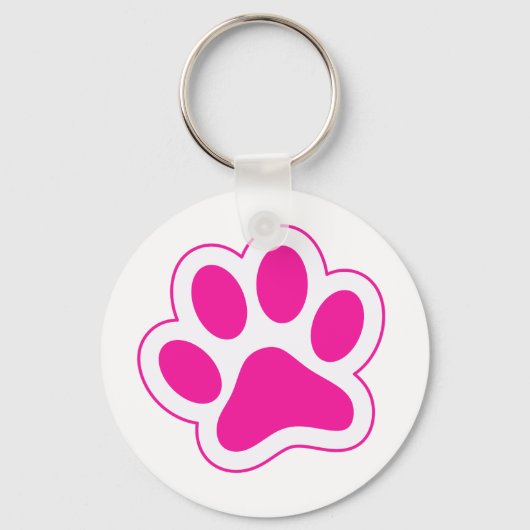 Schattige Paw Sleutelhanger (Achterkant)