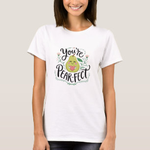 Schattige Pear Graphics voor Kawaii Fans T-shirt