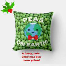 Schattige "Peas on Earth" Grappig groen kerstfeest