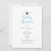 Schattige Pebble Heart Couples Baby shower / Stroo Kaart (Voorkant)