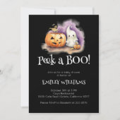 Schattige Peek-A-Boo Baby shower Kaart (Voorkant)