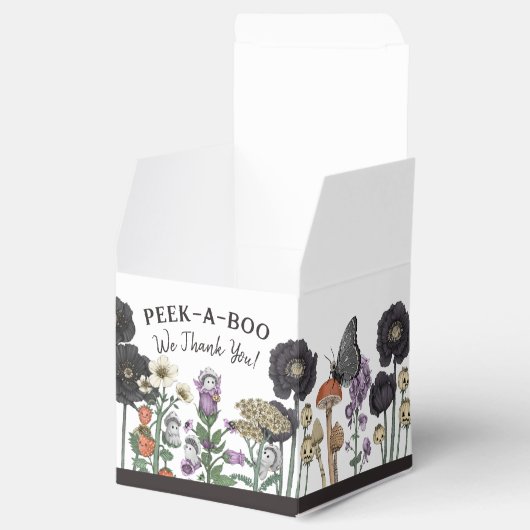 Schattige Peek-a-Boo Ghost Halloween Baby shower Bedankdoosjes (Geopend)