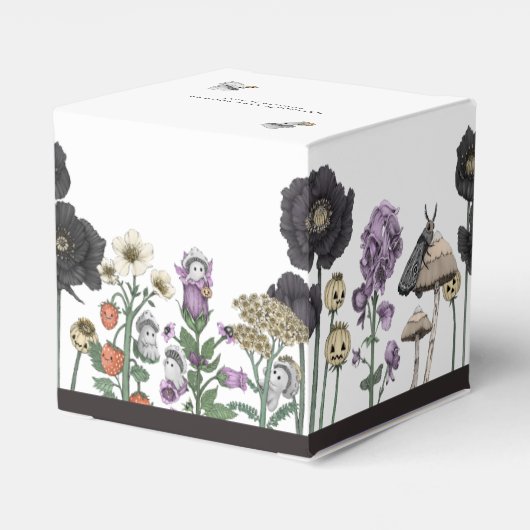 Schattige Peek-a-Boo Ghost Halloween Baby shower Bedankdoosjes (Achterkant)