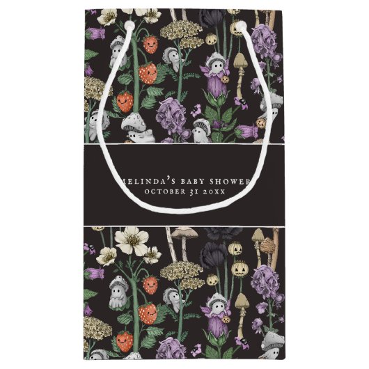 Schattige Peek-a-Boo Ghost Halloween Baby shower Klein Cadeauzakje (Achterkant)