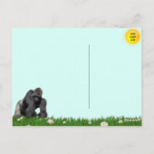 Schattige Peek-A-Boo Gorilla Briefkaart (Achterkant)