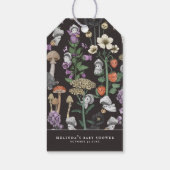 Schattige Peek-a-Boo Halloween Baby shower Favorie Cadeaulabel (Achterkant)