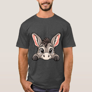Schattige Peekaboo Ezel T-shirt