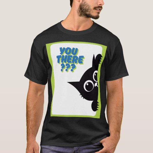 Schattige Peekaboo Kat T-shirt (Voorkant)