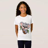 Schattige Peekaboo Koala T-shirt (Voorkant volledig)