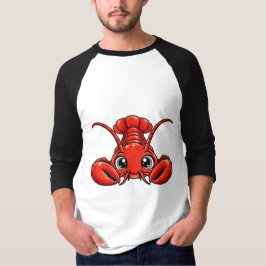 Schattige Peekaboo Kreeft T-shirt