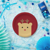 Schattige Peekaboo Rendier Holiday Paper Bord (Feest)