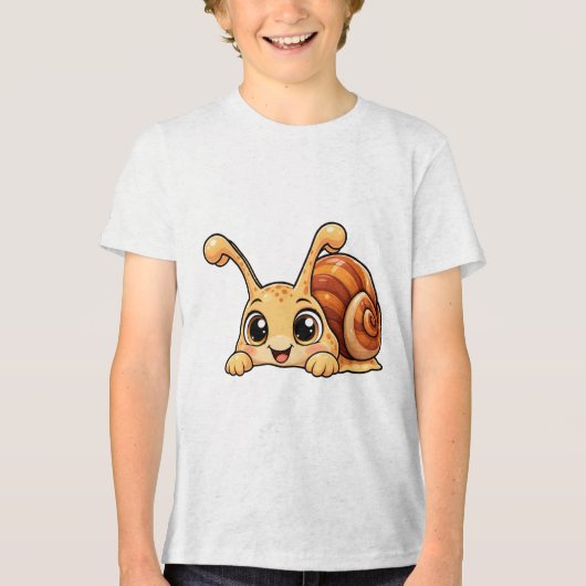 Schattige Peekaboo Slak Tri-Blend Shirt (Voorkant)