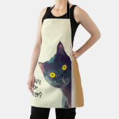 Schattige Peeking Cat Design Schort (Insitu)
