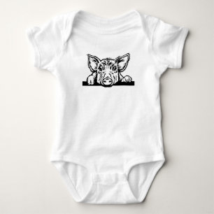 SCHATTIGE PEEKING PIGLET ROMPER