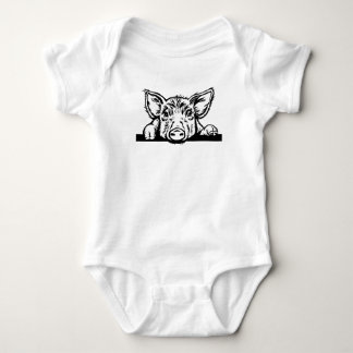 SCHATTIGE PEEKING PIGLET ROMPER