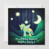 Schattige Pegasus, Maan, Sterren Slaapfeest Paard  Kaart (Voorkant)