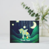 Schattige Pegasus slaapt onder de sterren Paard Be Briefkaart (Staand voorkant)