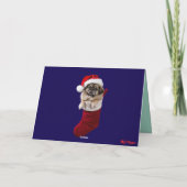 Schattige Pekingese Kerst Koekje Kaart (Achterkant)