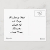 Schattige pelgrims briefkaart (Achterkant)