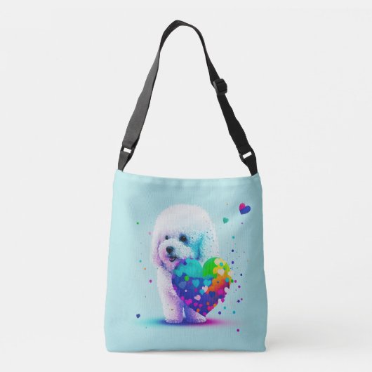 Schattige Pembroke Corgi Puppy Hond Crossbody Tas (Achterkant)