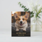 Schattige Pembroke Welsh Corgi Beterschap Briefkaart (Staand voorkant)