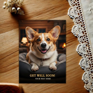 Schattige Pembroke Welsh Corgi Beterschap Briefkaart